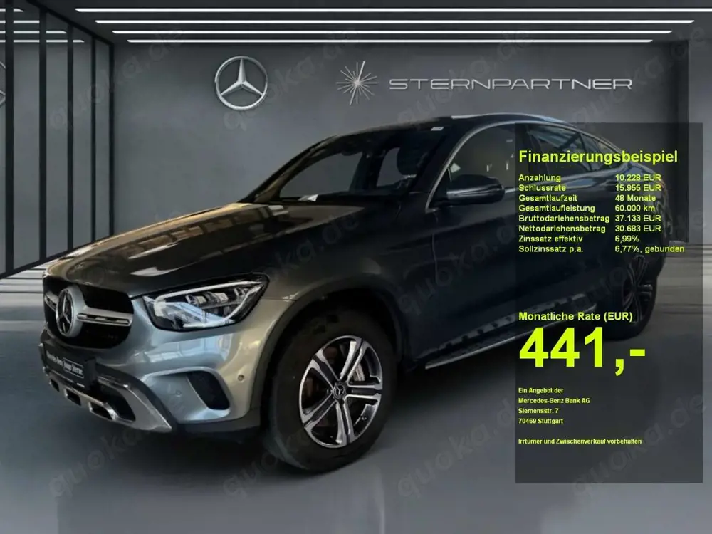 Mercedes-Benz GLC 300 de 4M Coupé LED,HuD,Sound,RFK,VC,AHK
