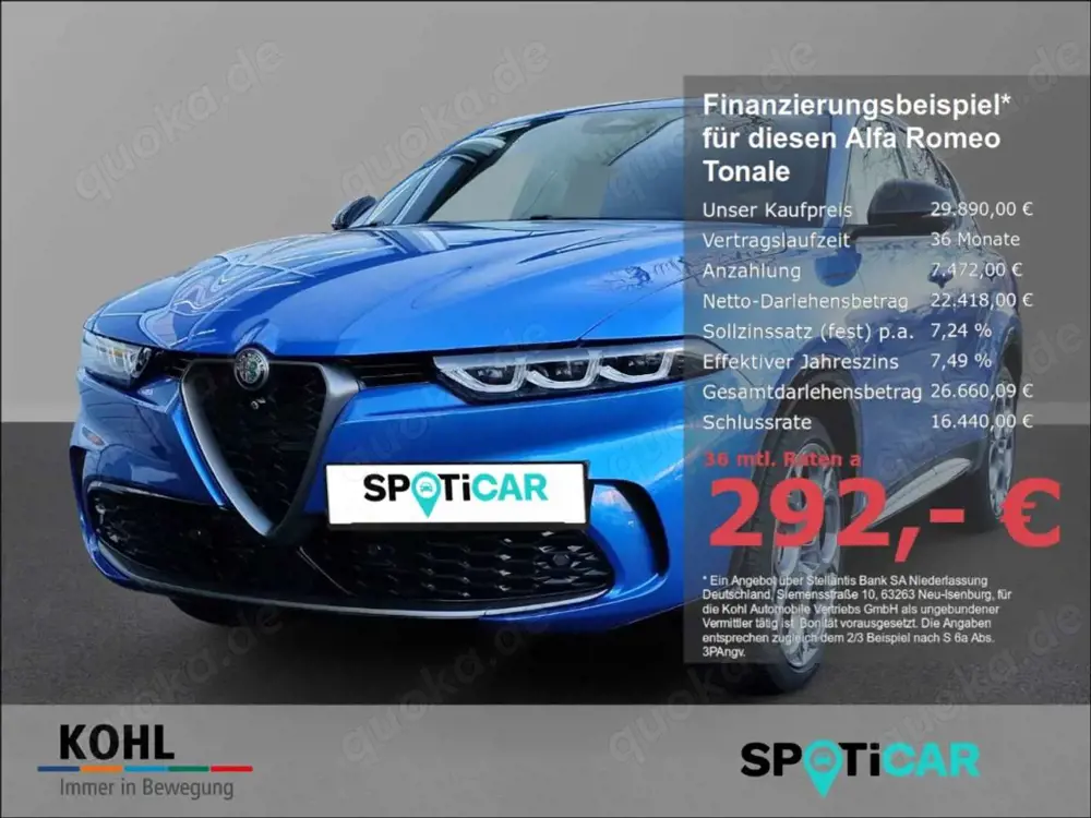 Alfa Romeo Tonale 1.3 Plug-In-Hybrid Automatik Edizione Speciale Nav