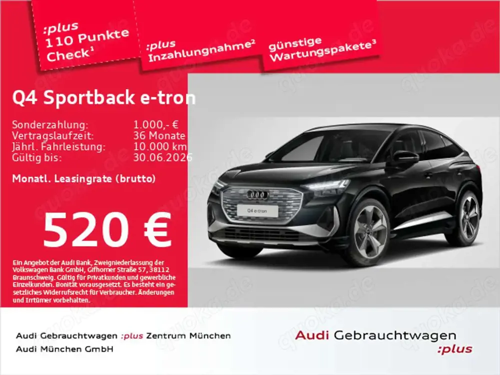 Audi Q4 e-tron 55 qu. S line Wärmep./SONOS/
