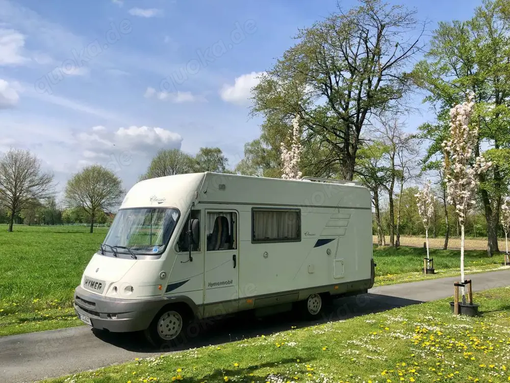 Caravans-Wohnm Hymer B584 | Klima | 2. Hand | Polster  Matratze NEU | Reisefertig