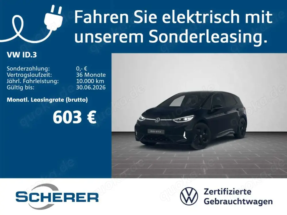Volkswagen ID.3 GTX 79 kWh Wärmep+HuD+Pano+HK+ACC+DCC+LED+