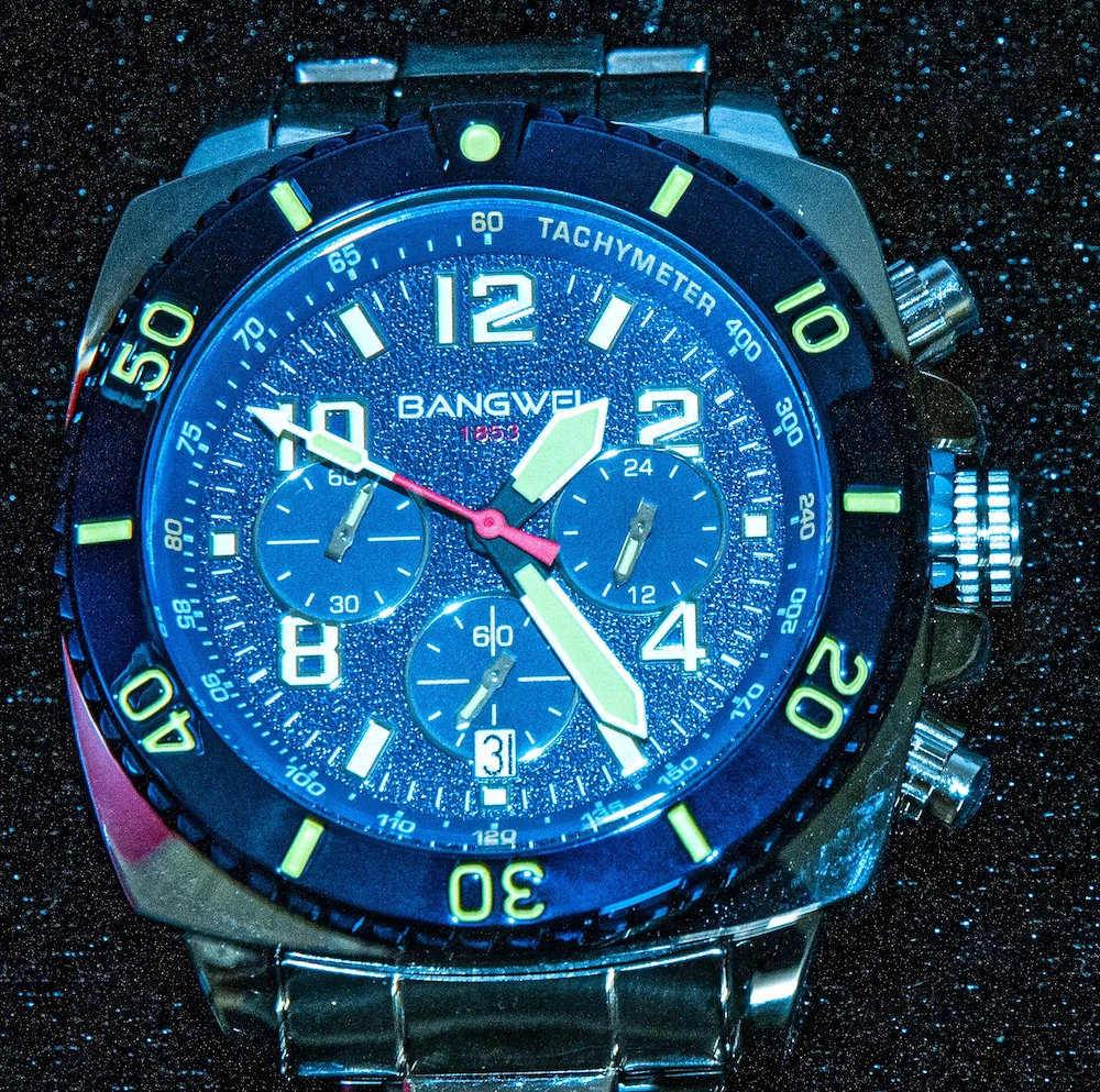 Original BANGWEI Chronograph in  hochwertiger Ausführung.