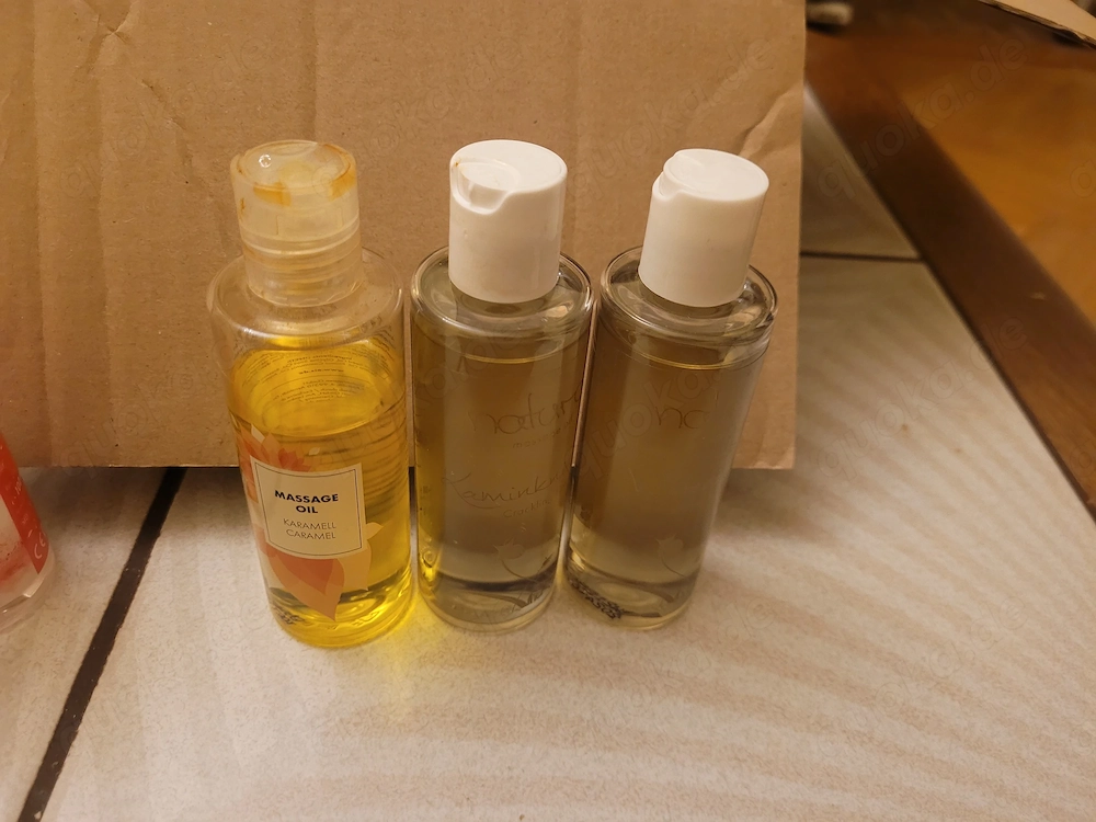 3x Massageöl   teils neu   teils gebraucht