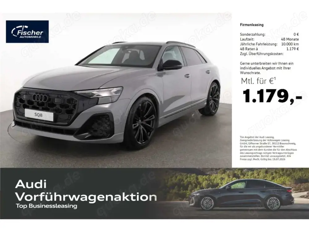 Audi SQ8 TFSI quattro LP: 164.774,- /Head-up/Pano/BO/HD Ma
