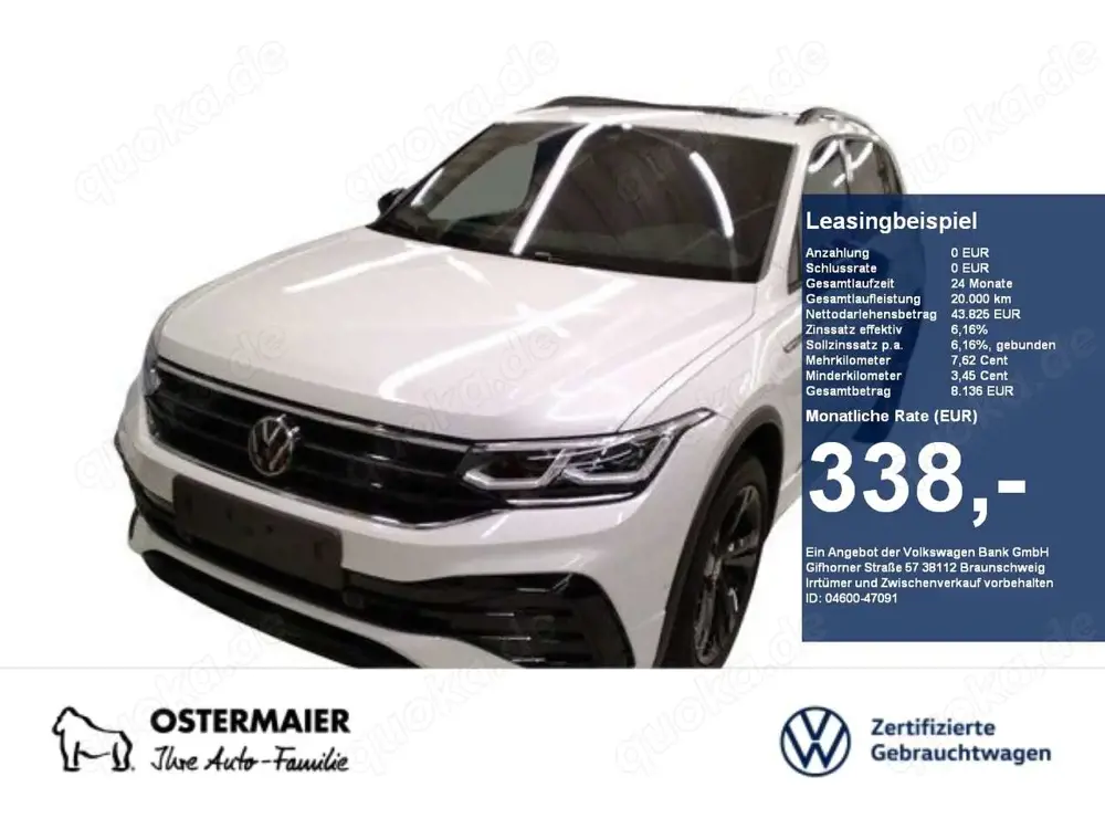 Volkswagen Tiguan Allspace R-LINE BLACK 2.0TDI 193PS 4M NP.76T AHK.STDHZG.PAN