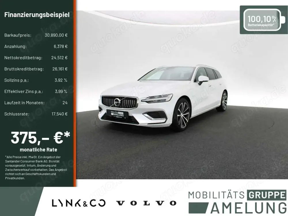 Volvo V60 T6 Core Recharge Plug-In Hybrid AWD LED