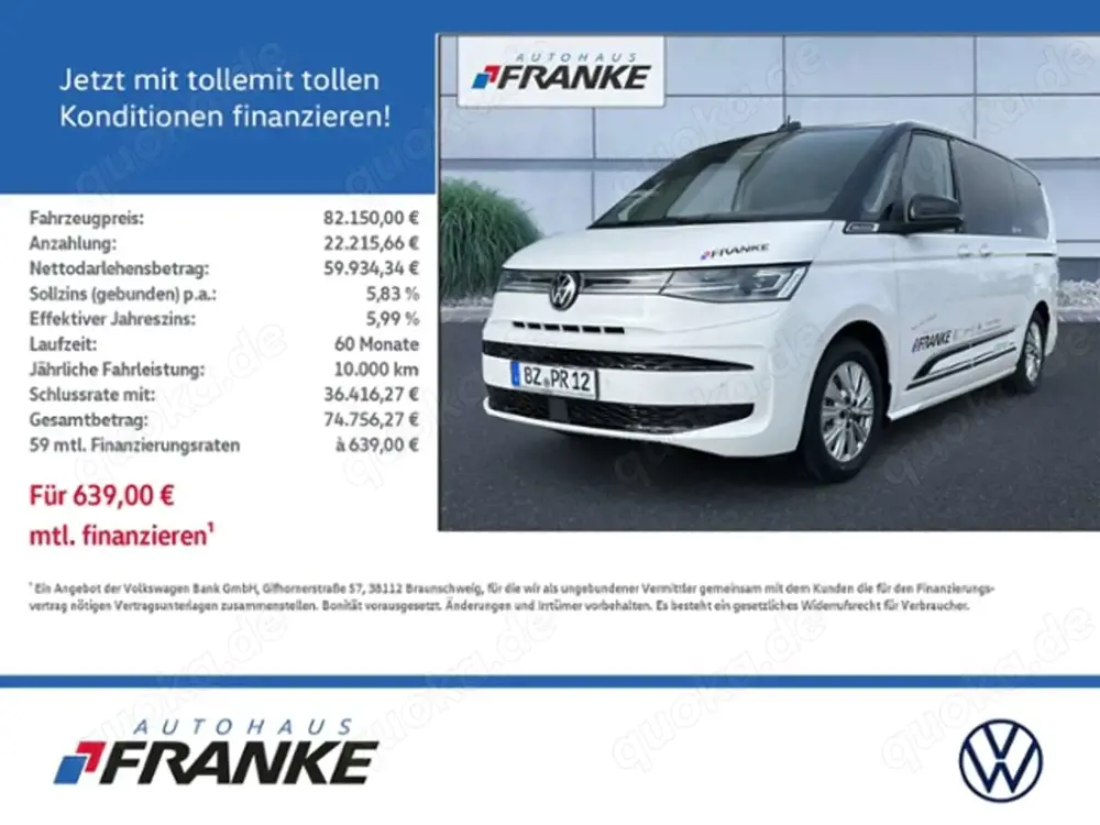 Volkswagen T7 Multivan 1.5 EDITION eHybrid 4Motion IQ-Light