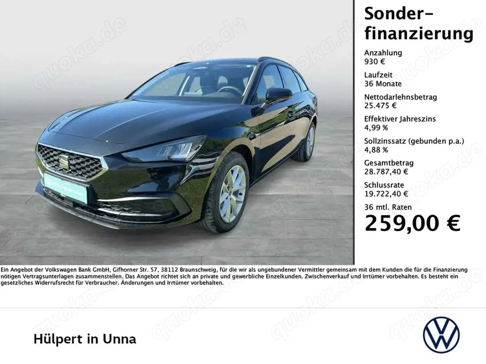 SEAT Leon Sportstourer 1.5 eTSI STYLE CARPLAY SITZHZG