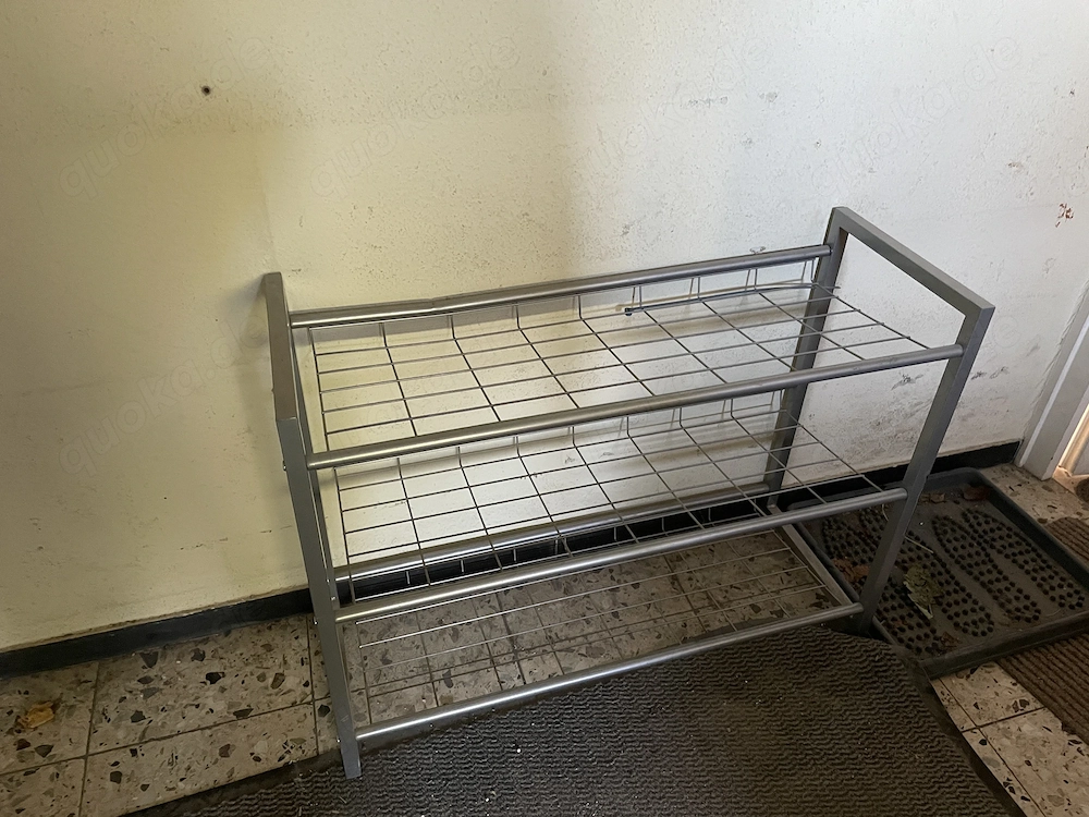 Metall Regal Schuhregal 80 30 60 cm   mit kleinem Knick