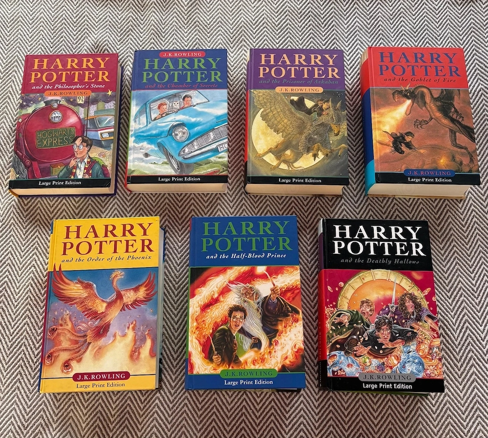 Harry Potter Large Print Edition Books 1st Print