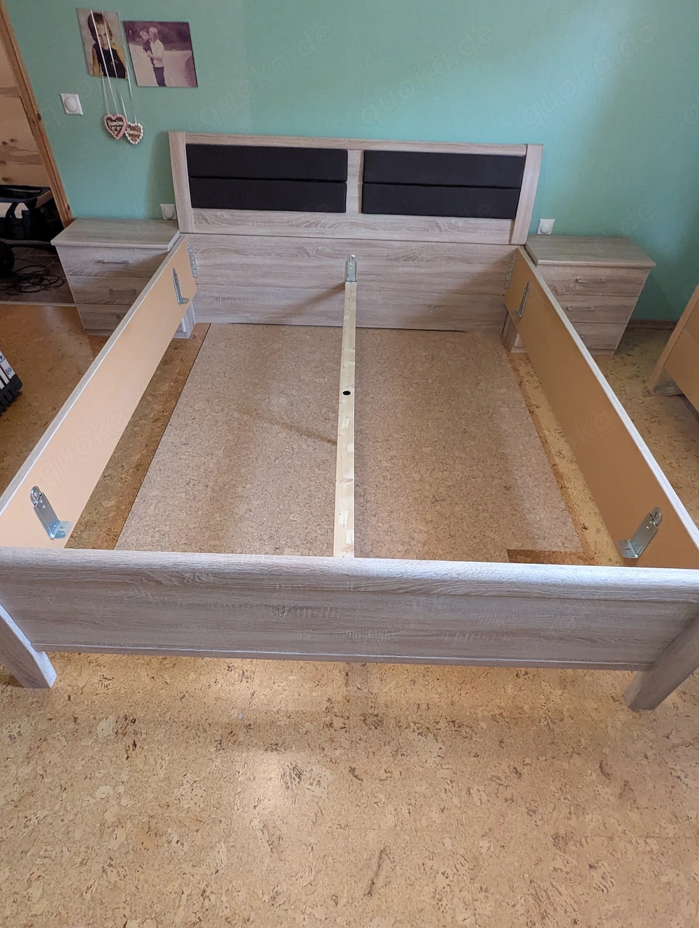 Doppelbett in Überlänge 180x220, verstellbare Komforthöhe 