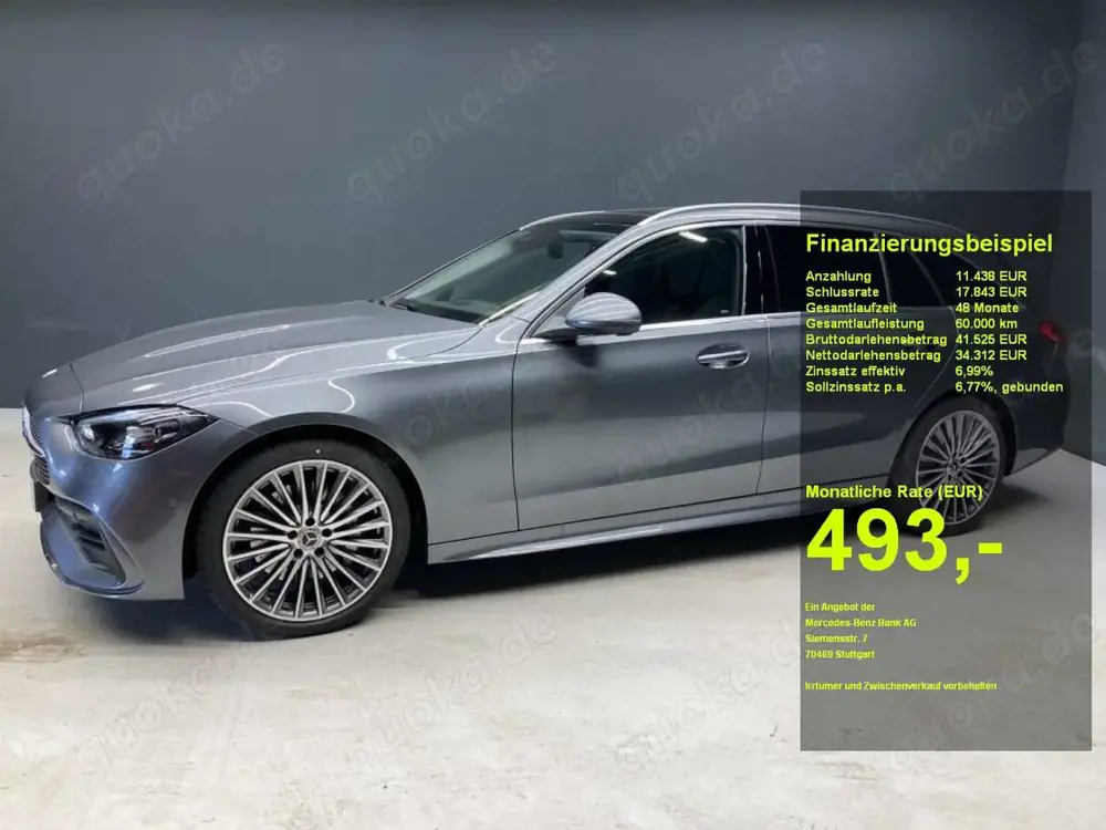 Mercedes-Benz C 220 d T AMG Pano SpurW S-Sitz ACC PDC elSitz