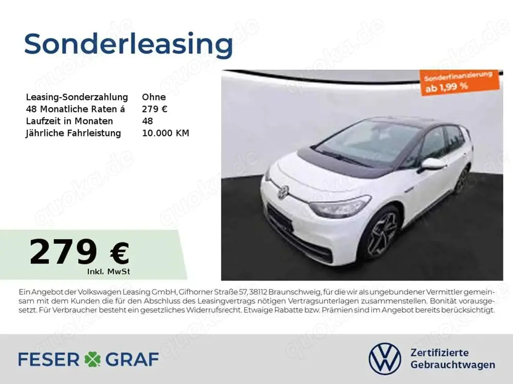 Volkswagen ID.3 Pro Navi LM SiHz LED
