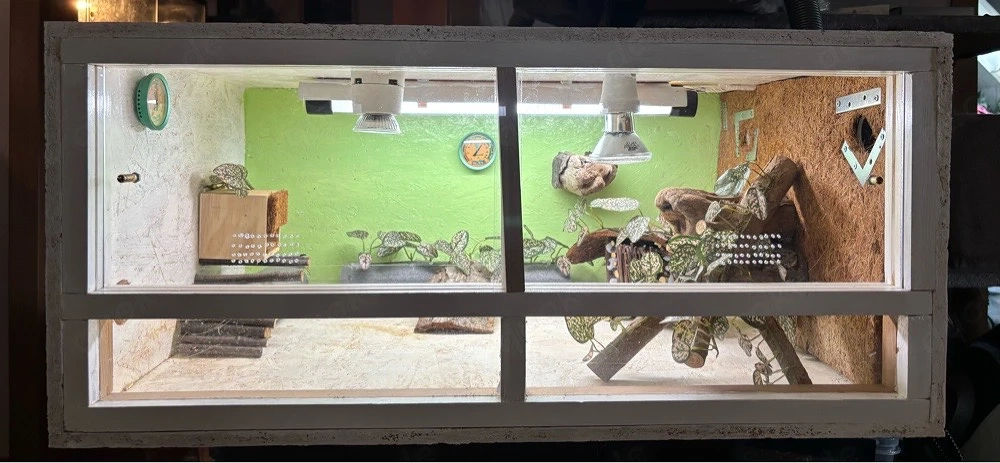 2 Osb Terrarien mit Zubehör und Beleuchtung