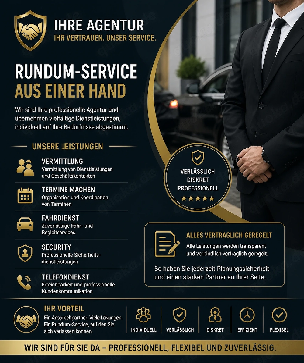 Exklusive Agentur für Begleit- und Servicedienstleistungen