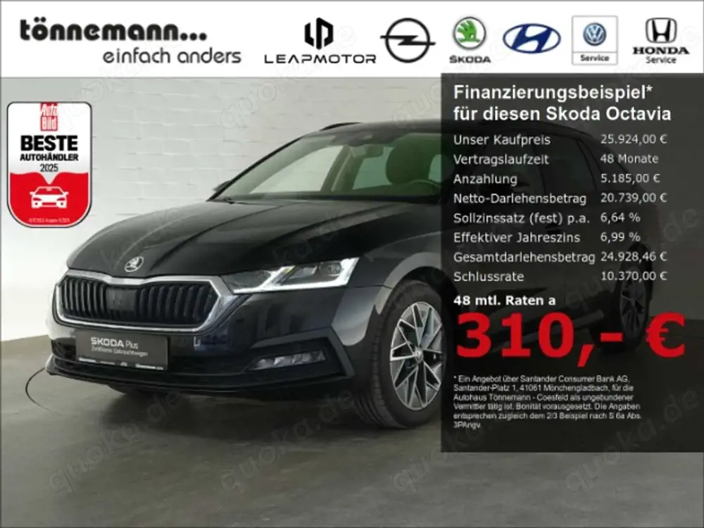 Skoda Octavia COMBI TOUR TDI DSG+AHK+KLIMA+NAVI+LED-SCHEINWERFER