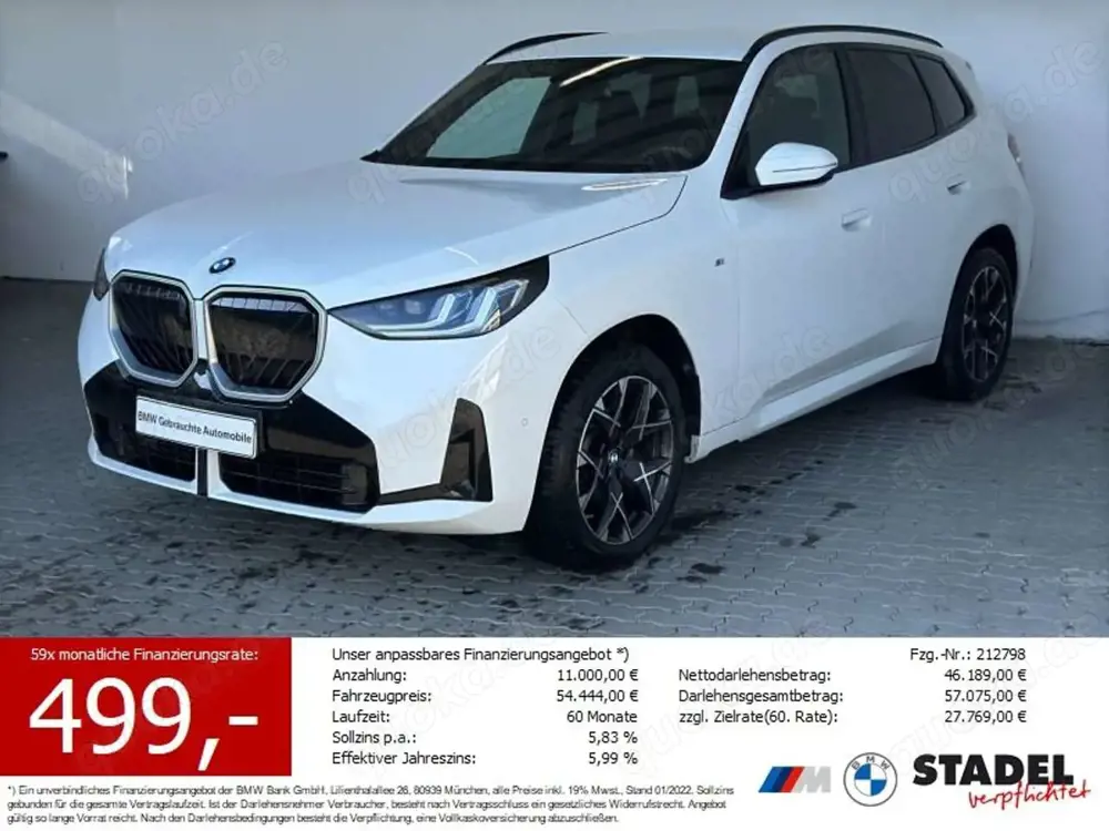 BMW X3 20 xDrive M Sport Iconic Glow. AHK. LED