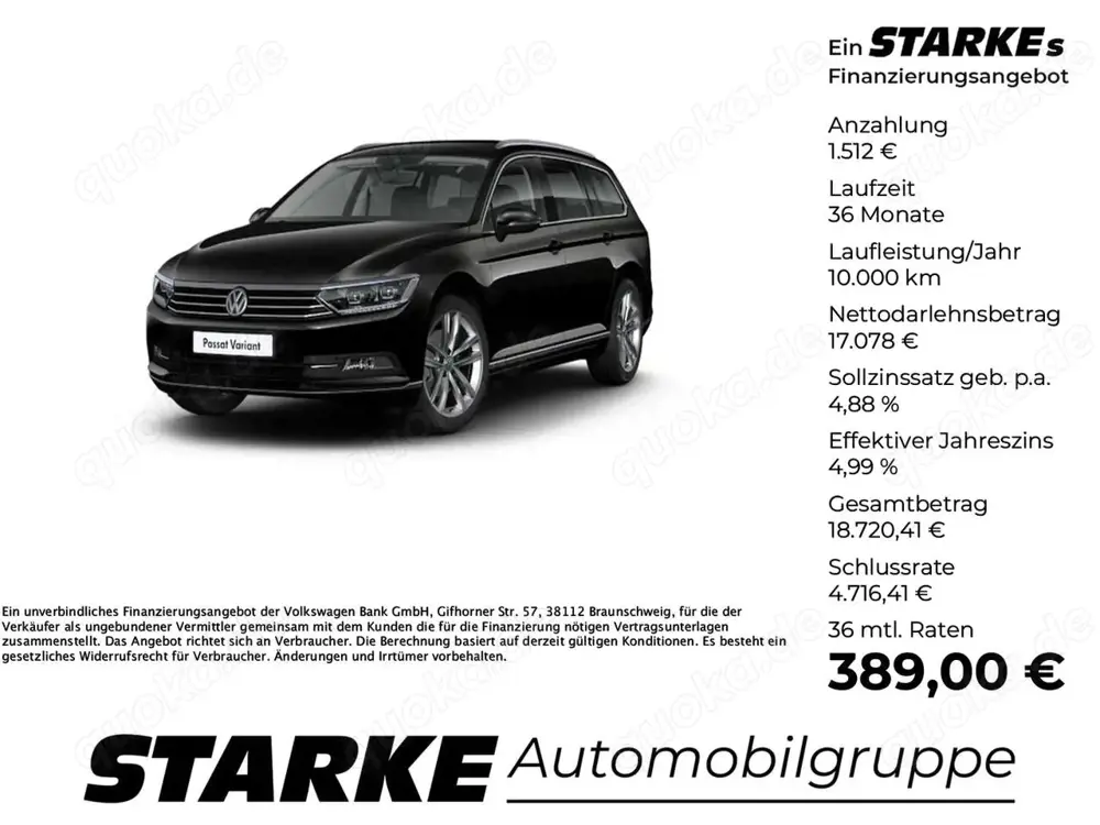 Volkswagen Passat Variant 2.0 TDI DSG Highline LED AHK Navi Kamera ACC