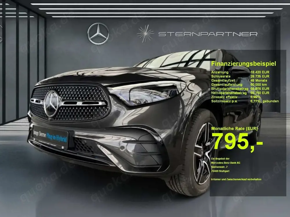 Mercedes-Benz GLC 300 de 4M Coupé AMG, Night-P, Pano,Burmester