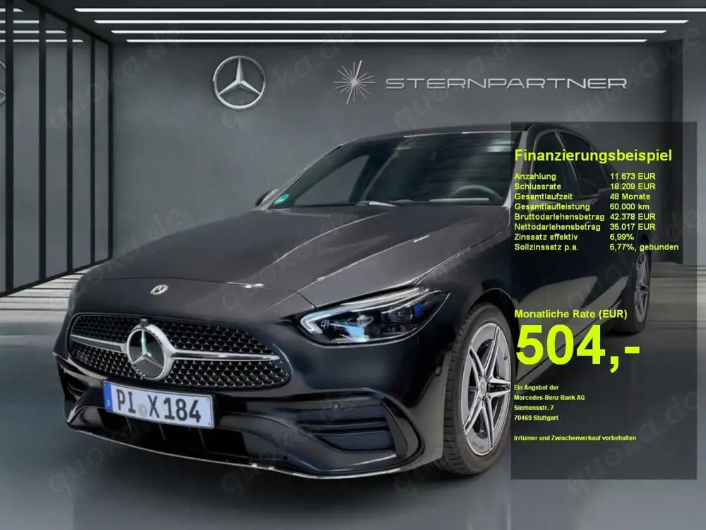 Mercedes-Benz C 200 +AMG+MBUX+Sportausp.+KAMERA+AHK+360°+SHZ