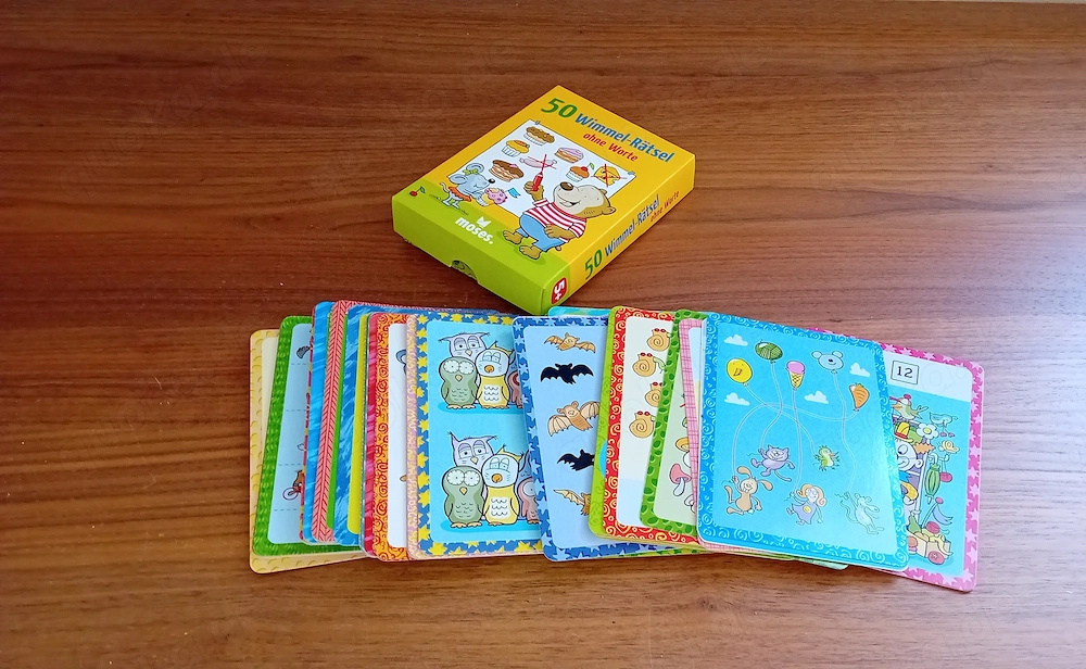 Kindergartespiele - Wimmelkarten +  Malbücher