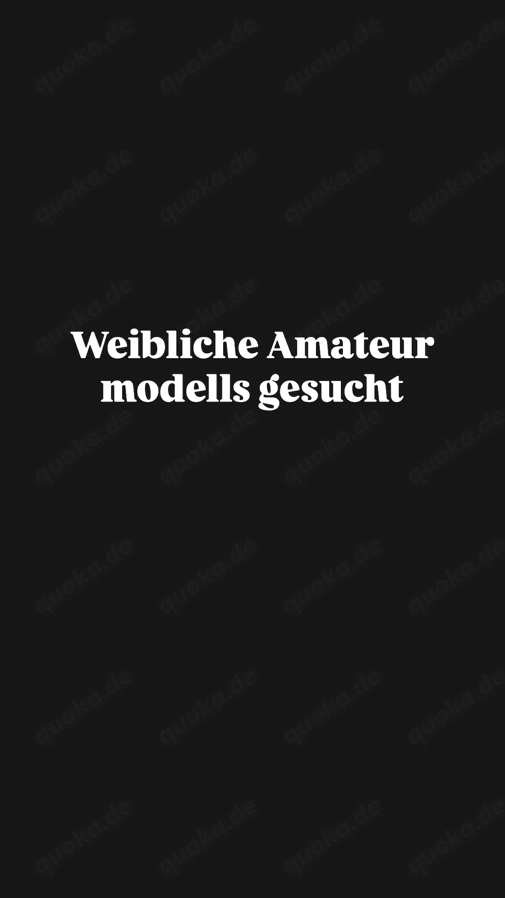  New Faces für Amateur-Dreh gesucht!