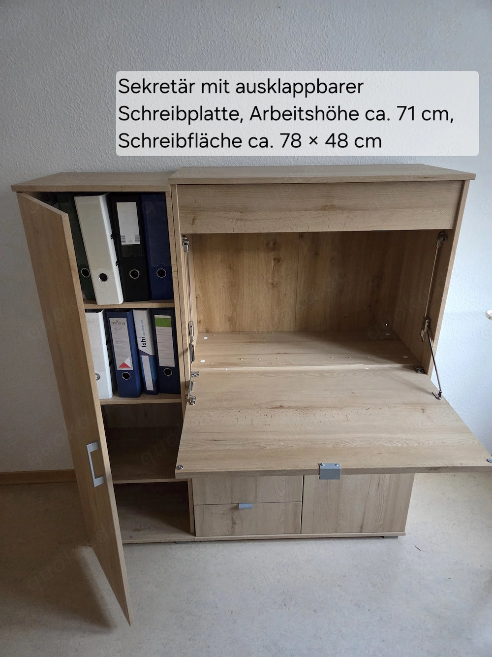 Gästezimmer-Set "priess": Bett, Sekretär, Kommode, Nachttisch