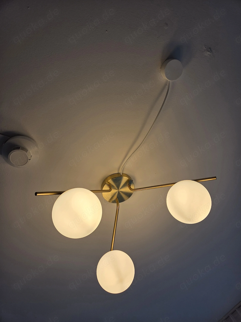 Moderne Deckenlampe  Mahala  messingfarben, 3-flammig