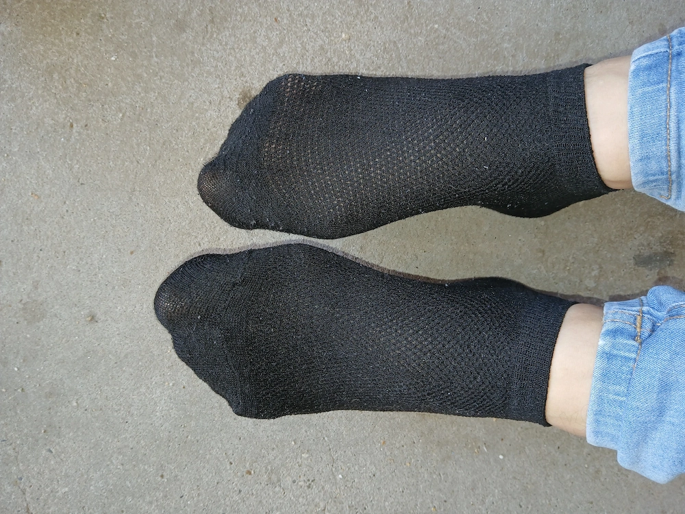 Getragene Socken 