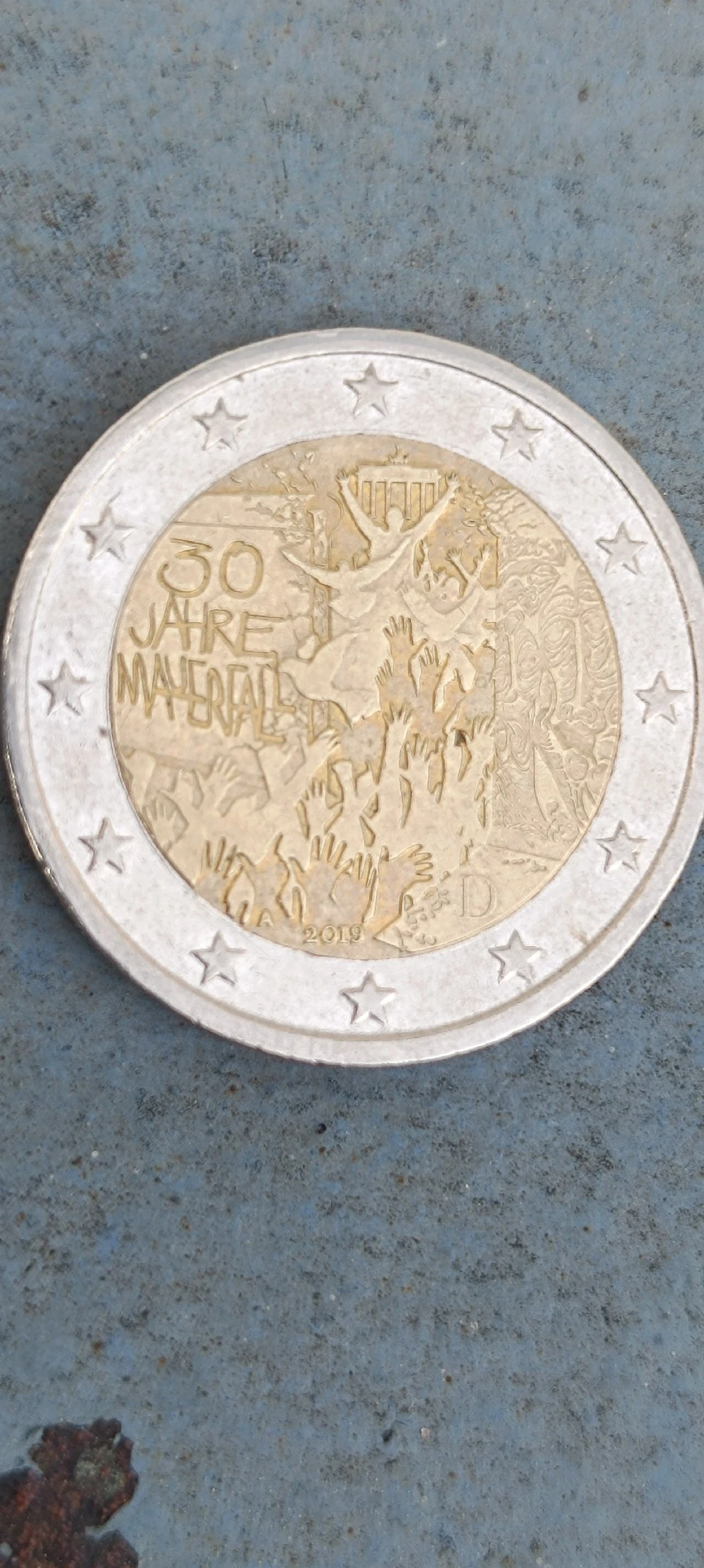 2 euro 2019 A 30  jaher mauerfall  deutschland 