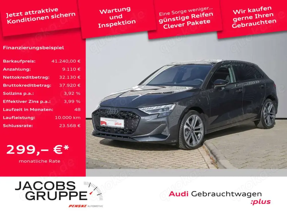 Audi A3 Sportback 40 TFSI e advanced S tronic 'MatrixLED|Panoramd.|Ladesys.