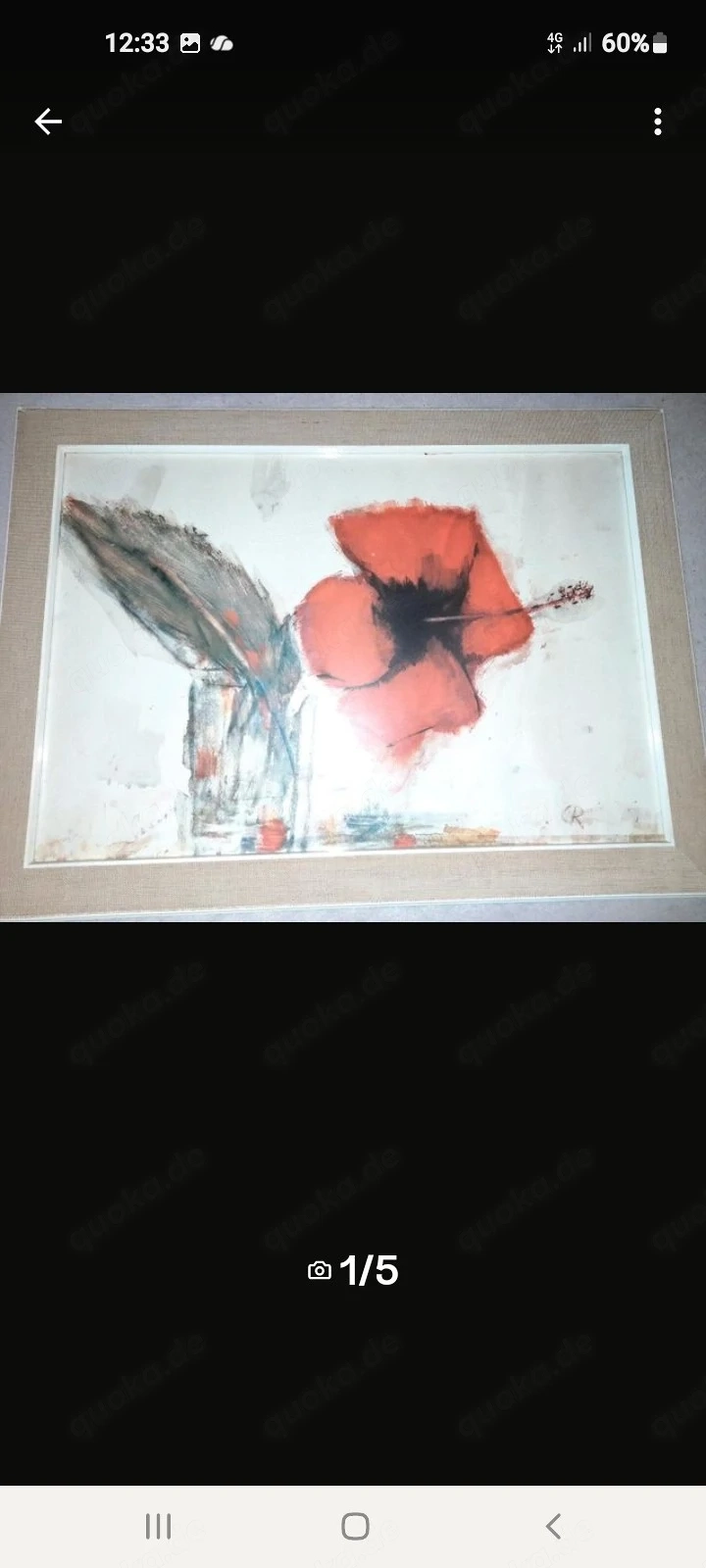Hibiskusblüte im Glas" von Christian Rohlfs.