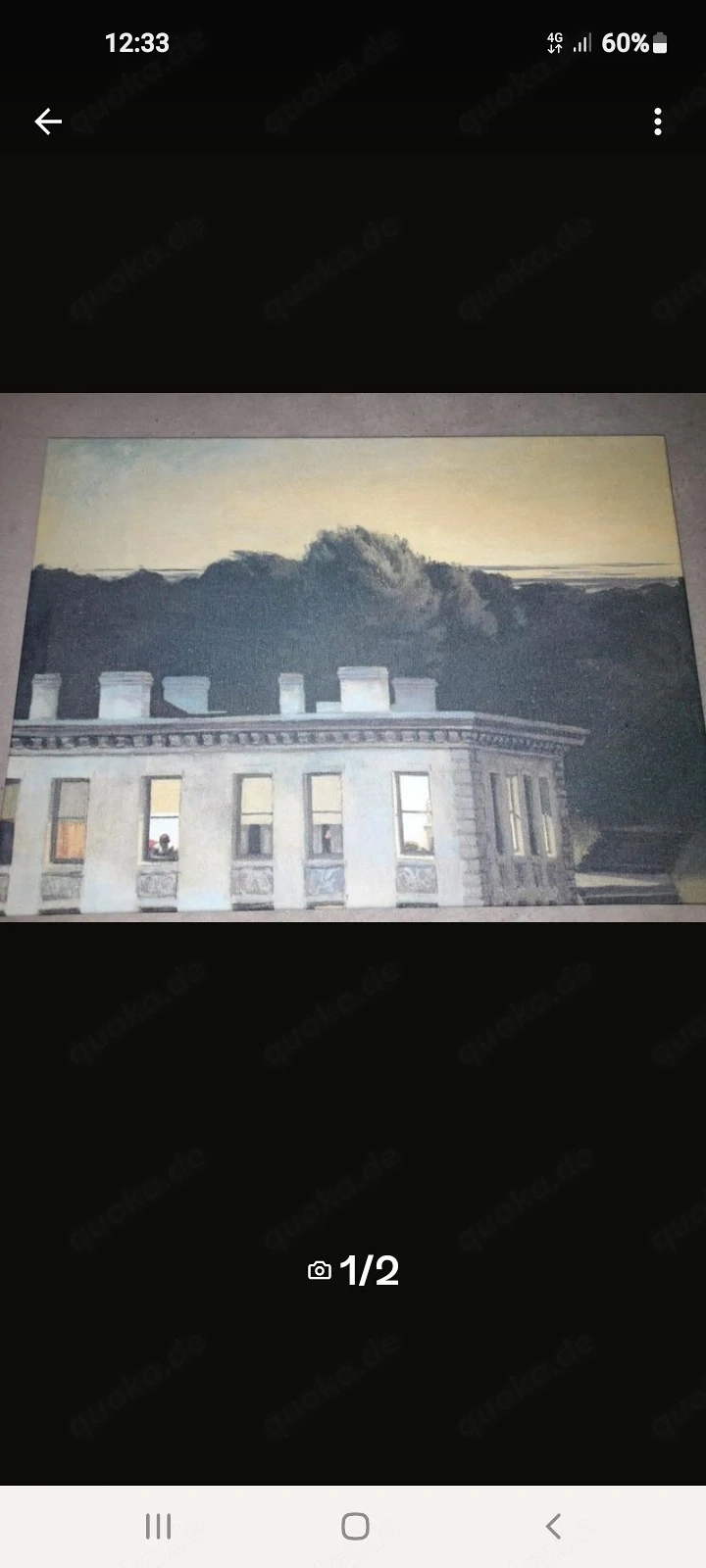Gemälde (Haus in der Abenddämmerung)