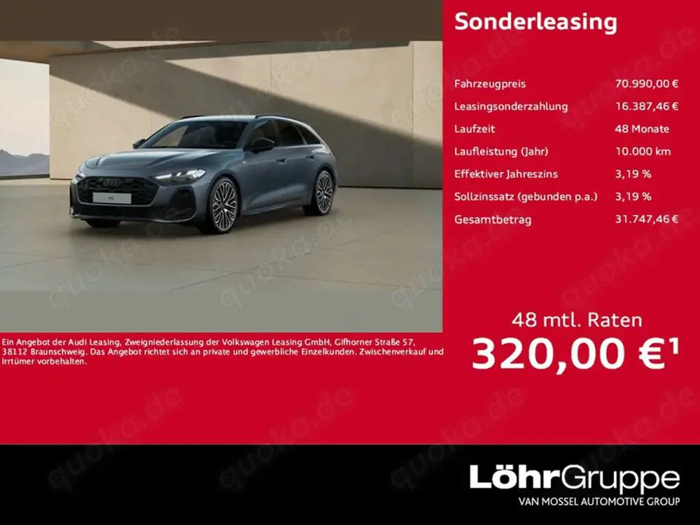 Audi A5 Avant TDI UPE 84.675 AAL Teck pro S line BO 3D