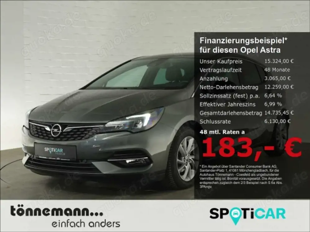 Opel Astra K LIM ELEGANCE CVT+NAVI+RÜCKFAHRKAMERA+SITZ-/LENKR