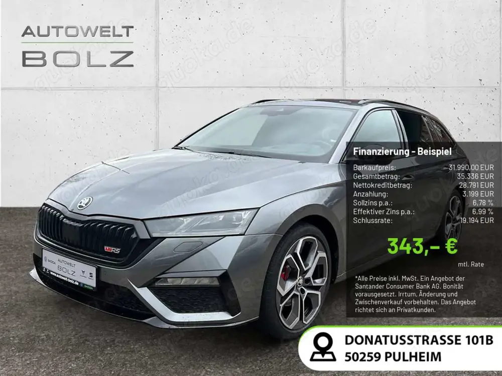 Skoda Octavia Combi 2.0 TDI RS HUD STANDHZ LED NAVI
