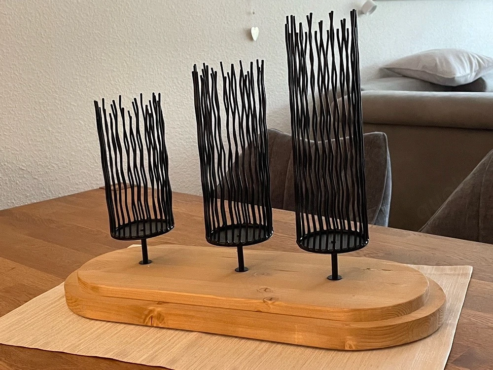 Holz-Deko-Objekt, Kerzenständer , Handarbeit, Unikat