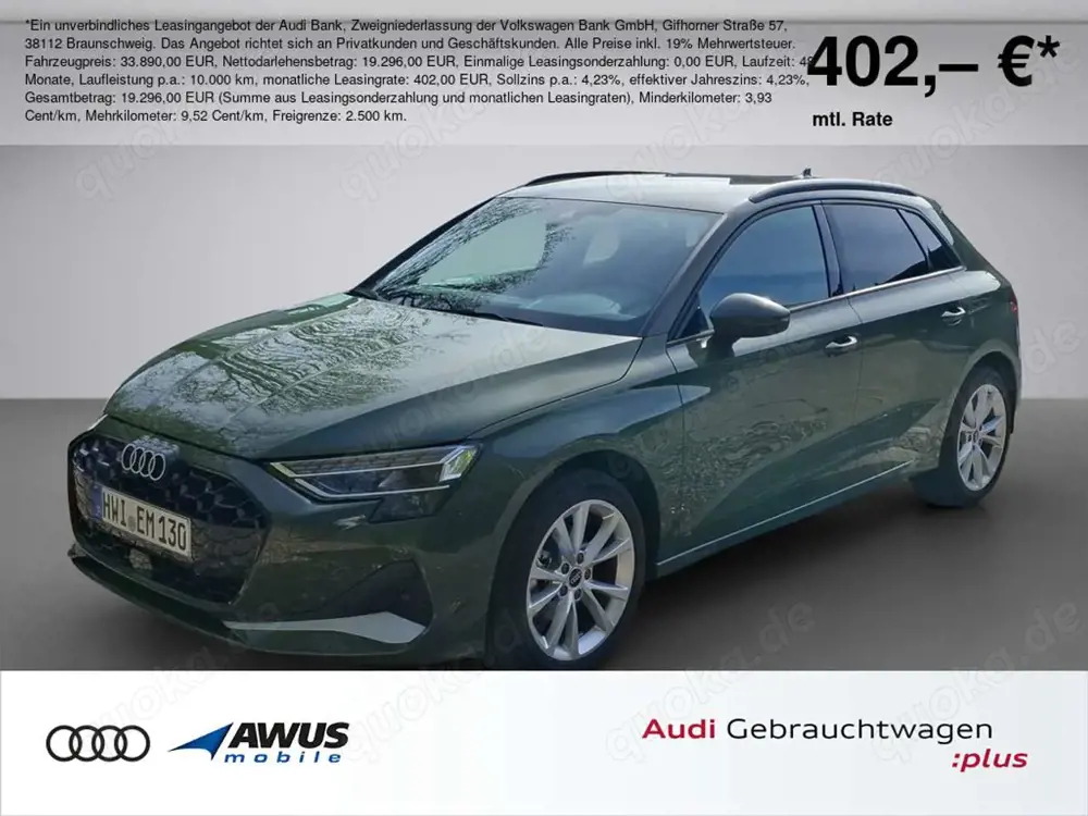 Audi A3 Sportback advanced 30 TFSI S tronic Navigation, ACC, 3-Zonen Klima