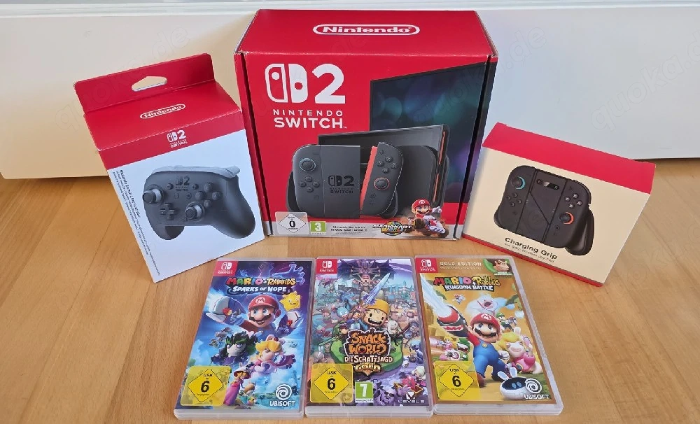 nintendo switch 2 konsole, 3 games