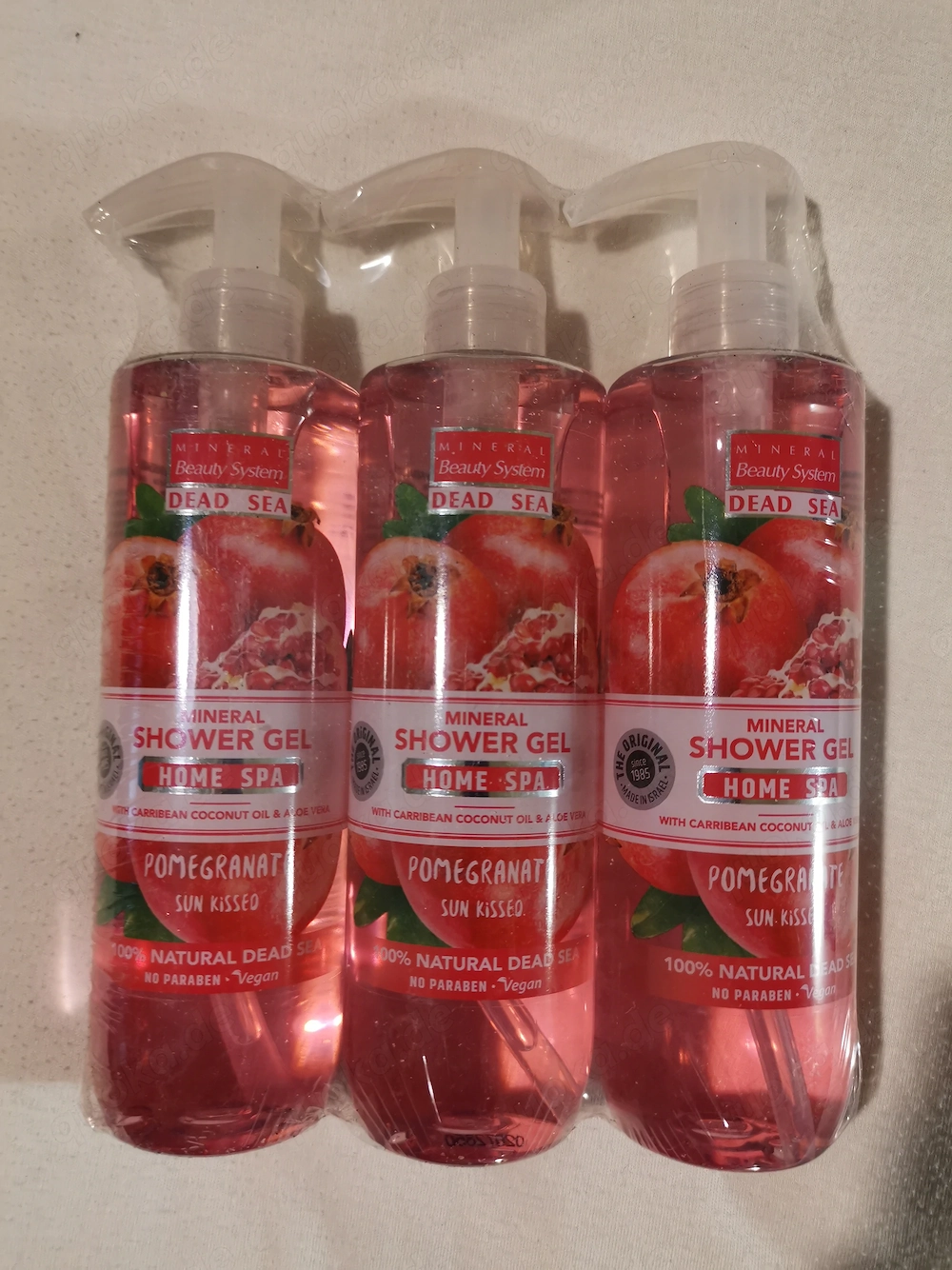 3 x Mineral Beauty System - Shower Gel "Pomgranate"
