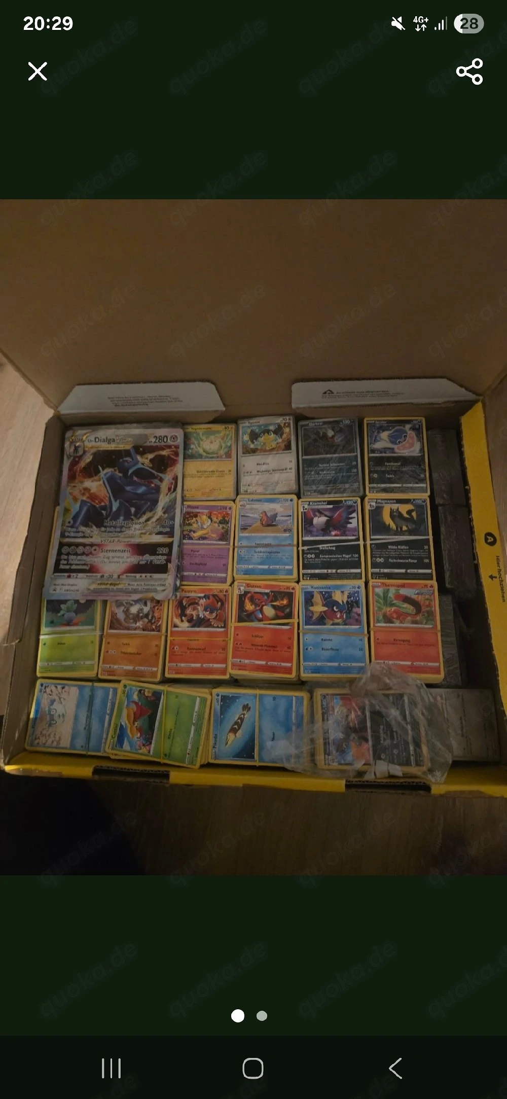Pokémon Karten Sammlung Auflösung Deutsch Original Glurak Pikachu 