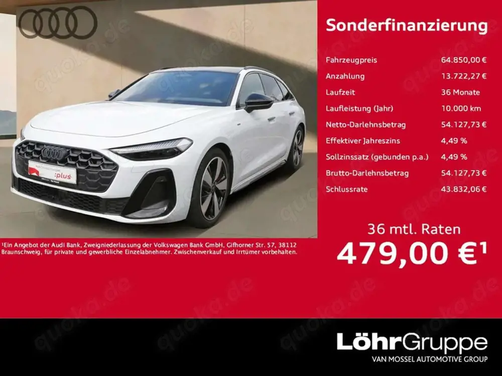 Audi A5 Avant TFSI e-hybrid Q S line 19"|NAVI+VC|PANO|