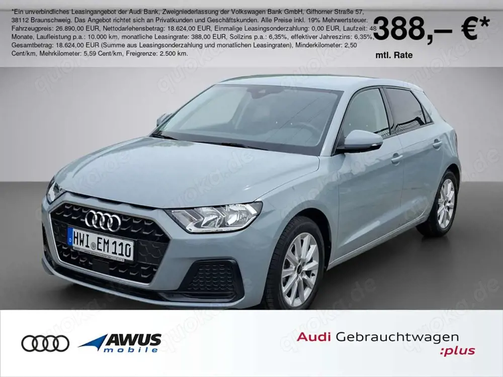 Audi A1 Sportback advanced 30 TFSI App-Connect, 2-Zonen Klima, Tempomat