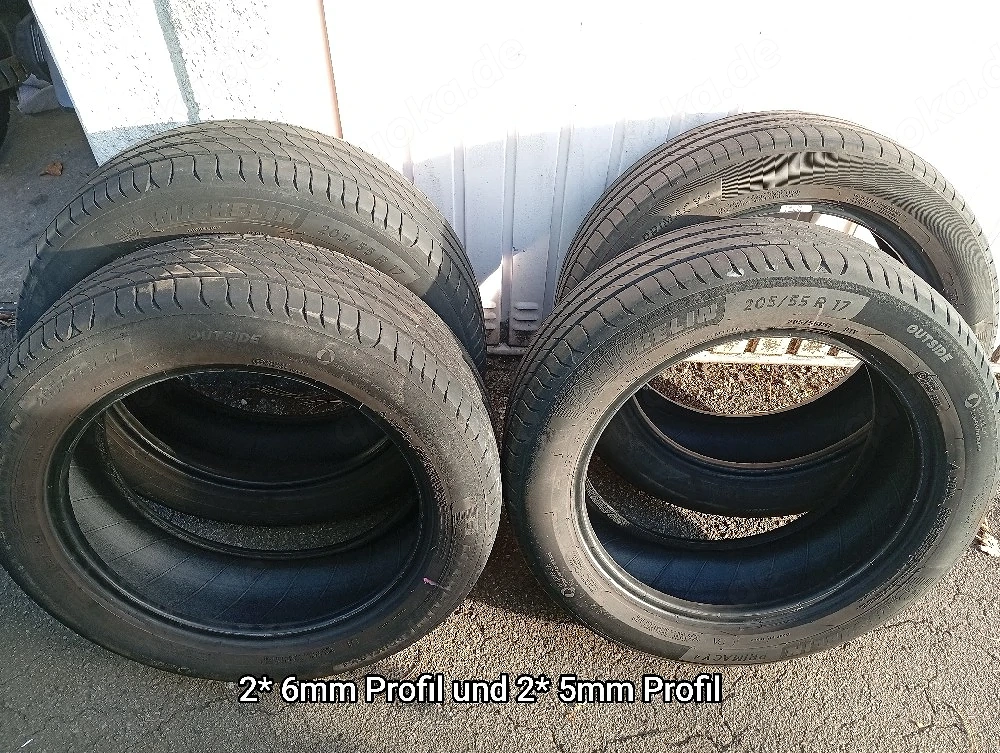 4 gebrauchte Michelin Primacy 4 Sommerreifen 205 55R17 91V