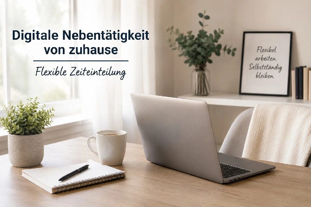 Digitale Nebentätigkeit von zuhause   flexible Zeiteinteilung