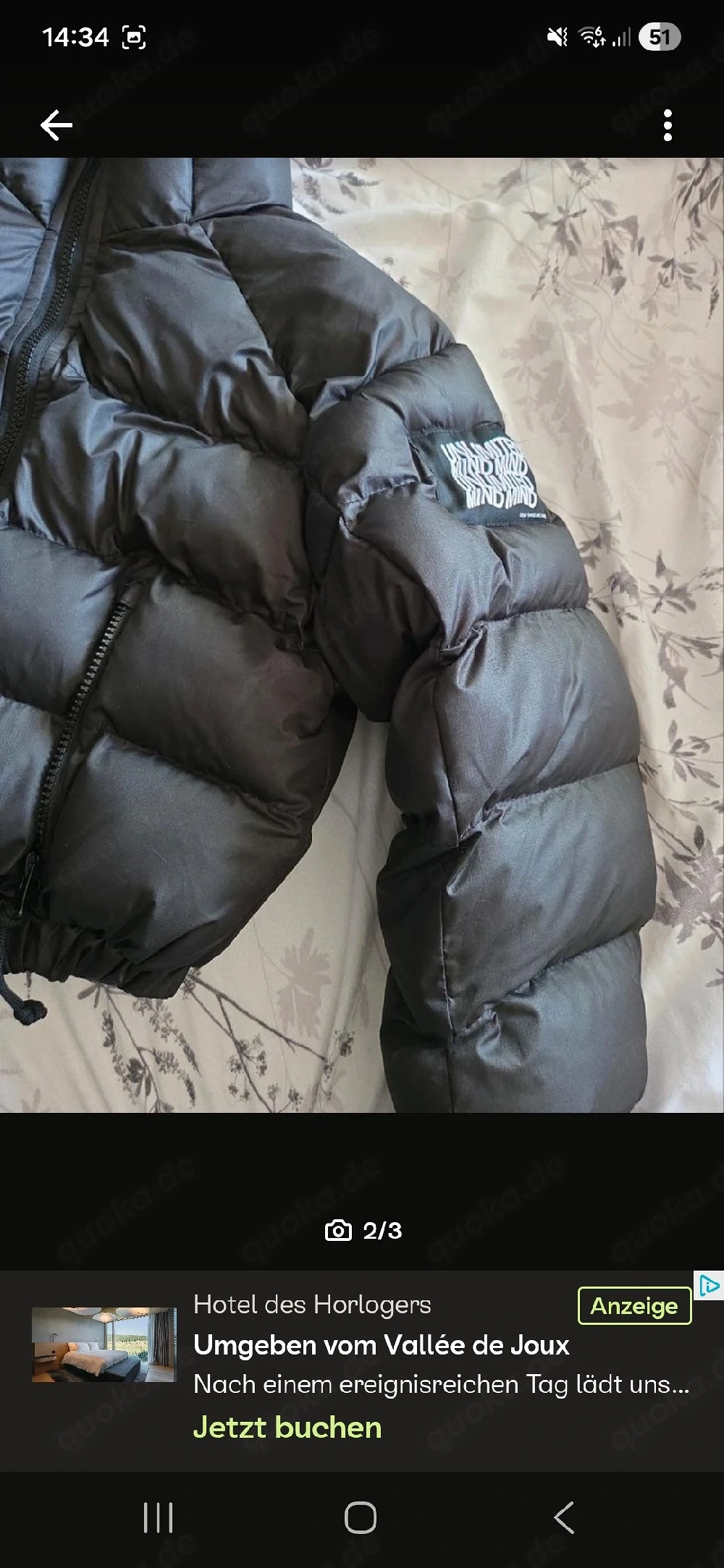 Schwarze kurze Jacke 