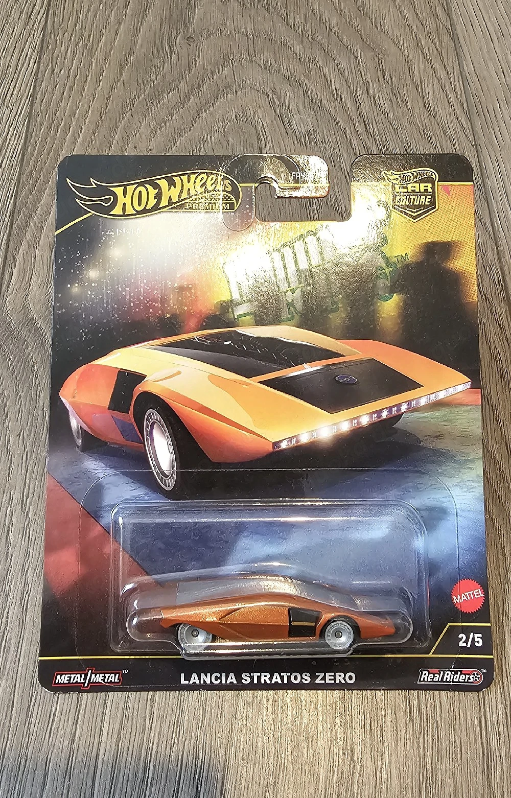 Hot Wheels Lancia Stratos Zero Real Riders 1:64 Car Culture