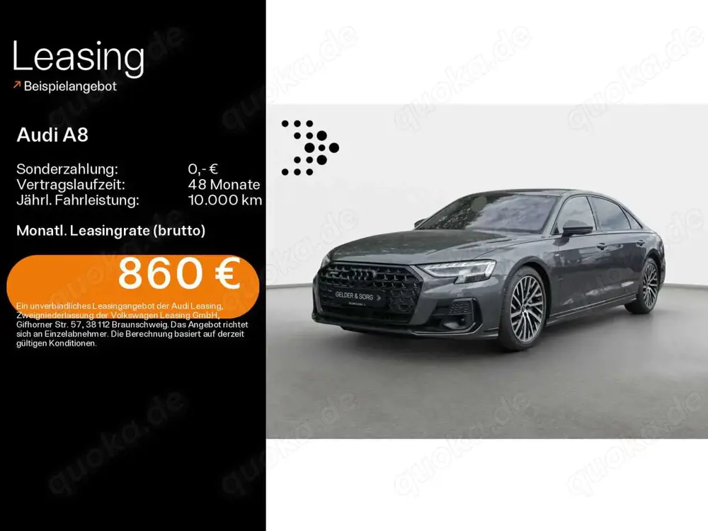 Audi A8 Lang 55 TFSI qu. S-line Pano*Stand*Air*BO*
