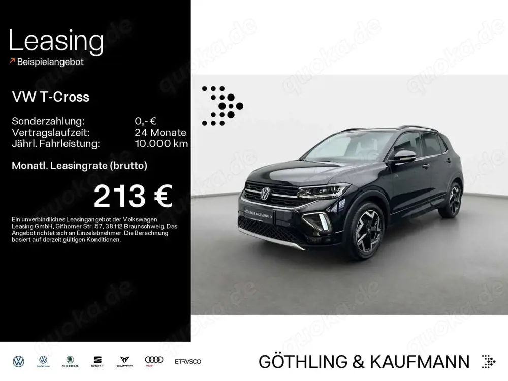 Volkswagen T-Cross 1.5 TSI DSG R-Line*Navi*AHK*Kamera*IQ-Li