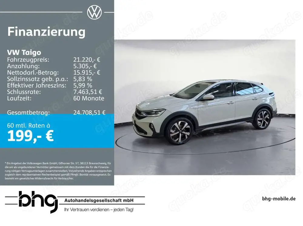 Volkswagen Taigo 1.5 TSI DSG Style *NAVI*PANO*BEATS*